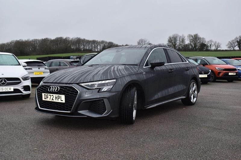 Begagnad Audi A3 S-Line 110 HK (80 kW) 2022 Grå Sedan