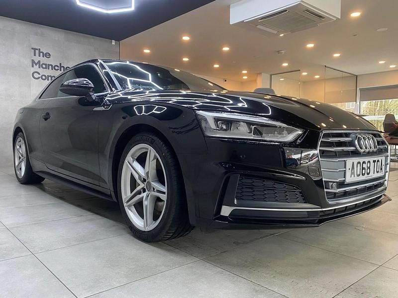 Used Audi A5 S-Line 190 HP (139 kW) 2018 Black Coupe
