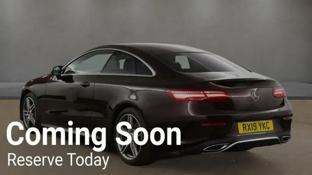 Used Mercedes E220 AMG line 2019 Red Coupe