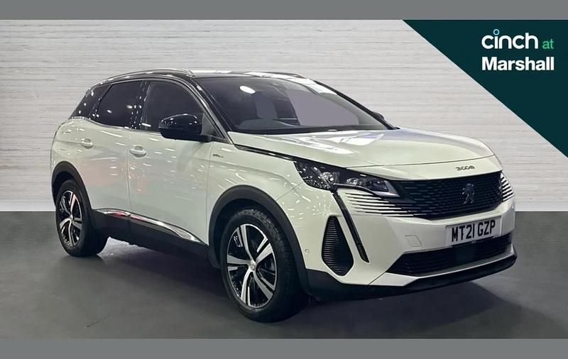 White Used 2021 Peugeot 3008 Premium SUV | £17,529 (Fair price) - Image 1/4