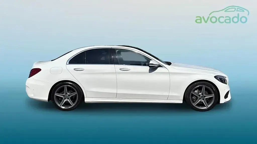 Used Mercedes C220 AMG Line Premium Plus 2017 White Sedan