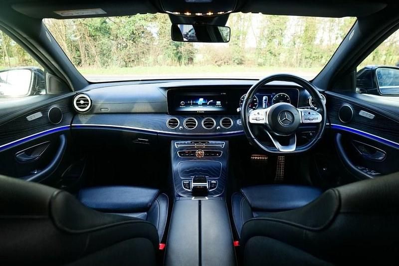 Used Mercedes E200 AMG line 184 HP (135 kW) 2020 Blue Estate