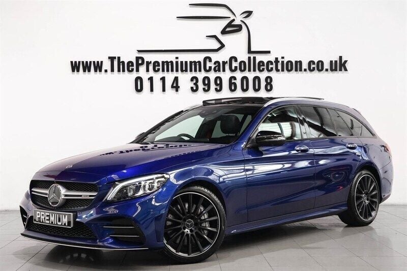 Brilliant blue Used 2019 Mercedes C43 AMG Premium Plus Estate | £31,980 (A bit pricey) - Image 1/4