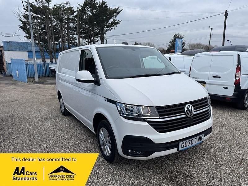 White Used 2021 VW T6.1 Highline Van | £19,995 (Good price) - Image 1/4