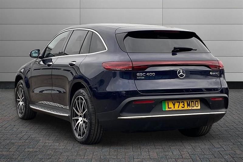 Used Mercedes EQC400 AMG line 300 kW (408 HP) 2023 Cavansite blue SUV