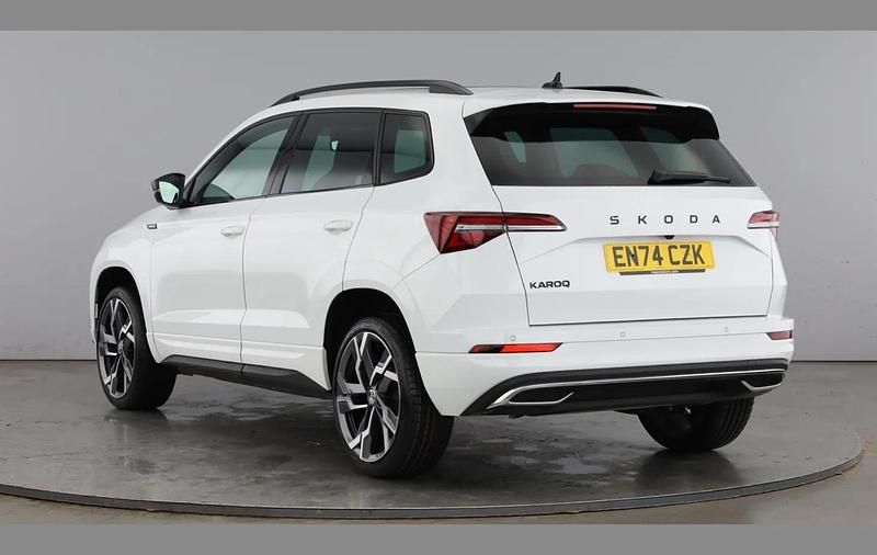 Used Skoda Karoq SportLine 150 HP (110 kW) 2025 Moon white SUV