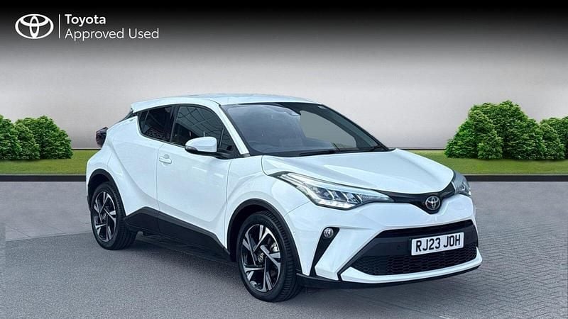 Pure white Used 2022 Toyota C-HR Design SUV | £21,290 (Fair price) - Image 1/2