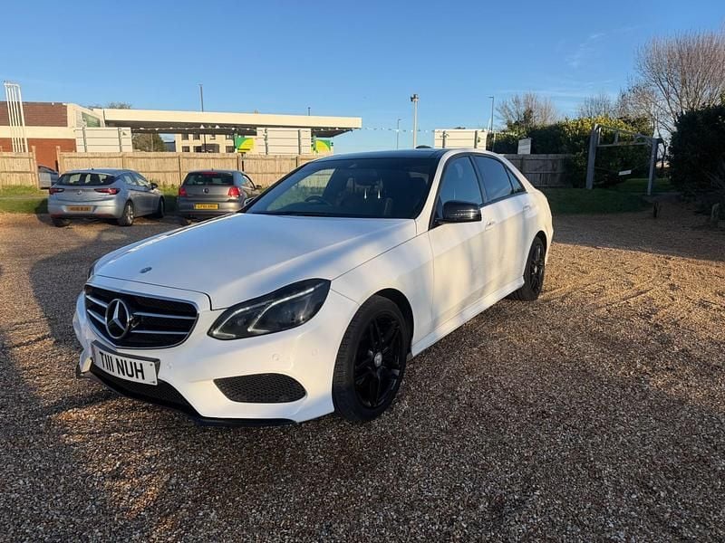 Used Mercedes E220 Premium 2015 White Sedan