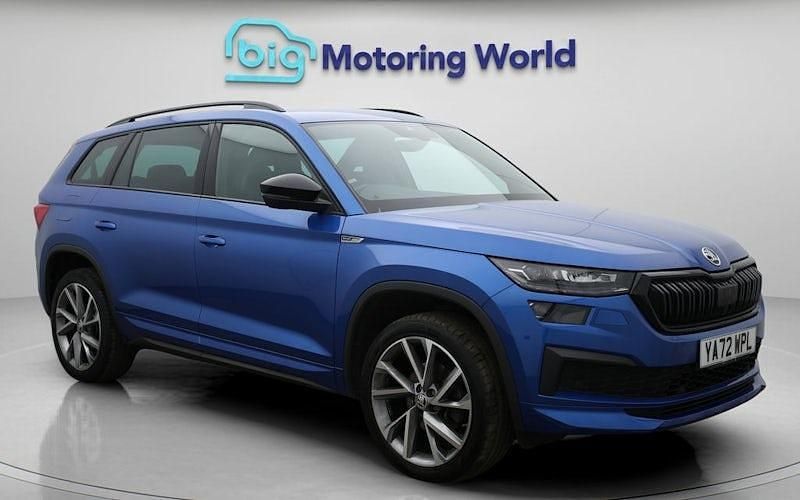 Used Skoda Kodiaq SportLine 150 HP (110 kW) 2023 Blue SUV