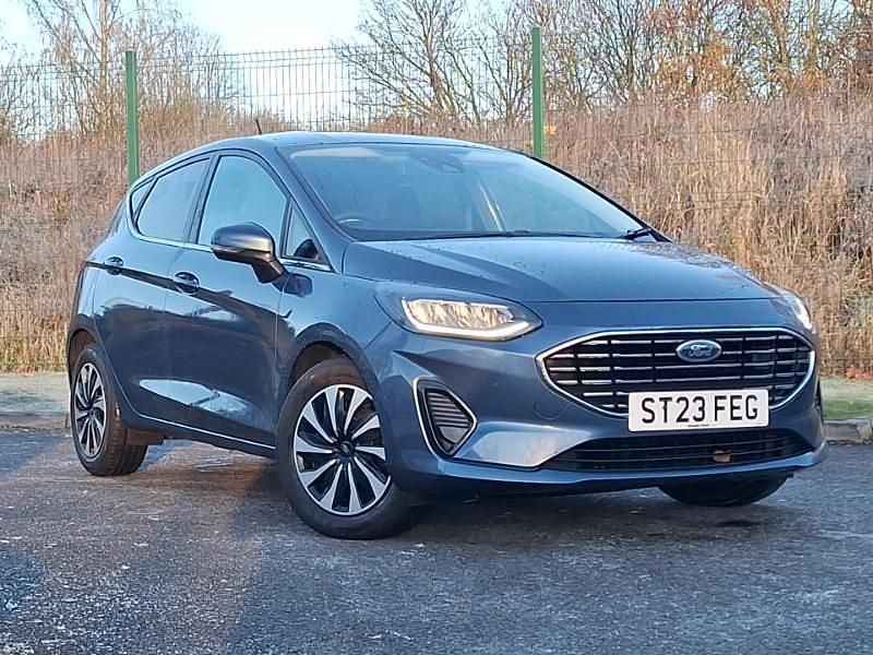 Blue Used 2023 Ford Fiesta Titanium Hatchback | £13,498 (Fair price) - Image 1/4