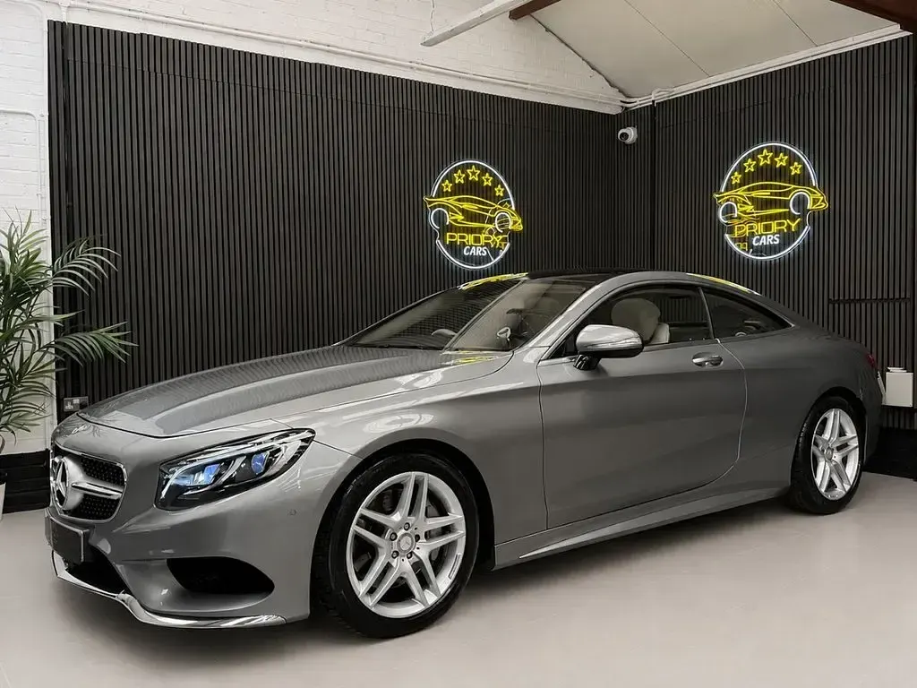 Used Mercedes S500 AMG line 455 HP (334 kW) 2015 Silver Coupe