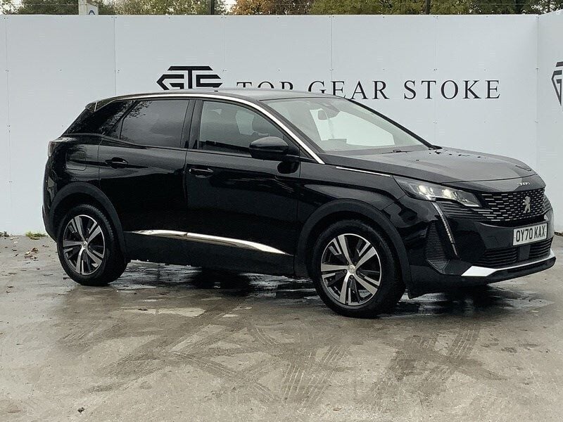 Black Used 2021 Peugeot 3008 Allure SUV | £14,795 (Fair price) - Image 1/4