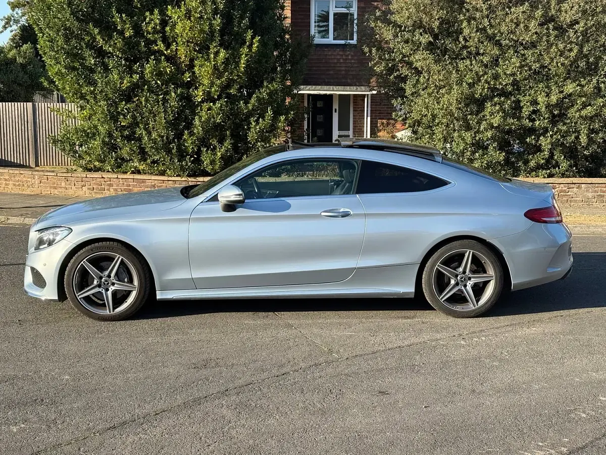 Used Mercedes C220 AMG Line Premium 2018 Silver Coupe