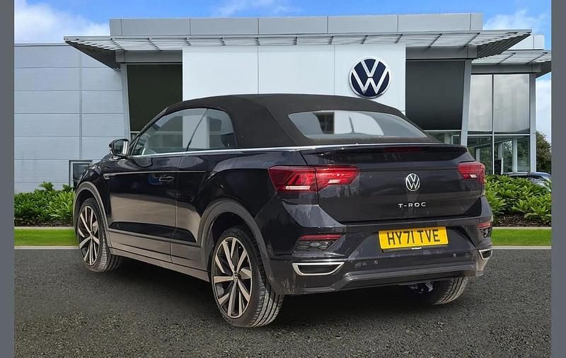Used VW T-Roc Cabriolet R-line 150 HP (110 kW) 2021 Black Cabriolet