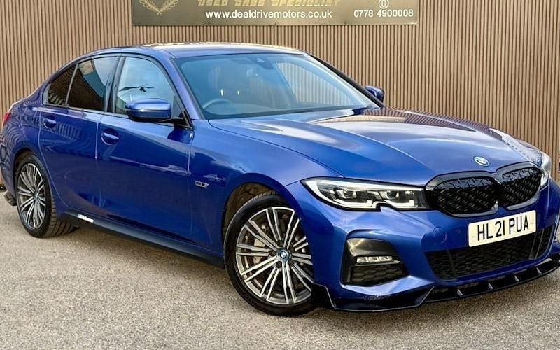 Blue Used 2021 BMW 330e M Sport Sedan | £16,990 (Good price) - Image 1/4