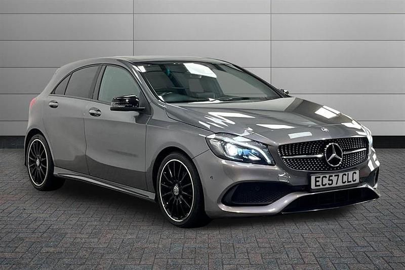 Mountain grey Used 2018 Mercedes A200 AMG Line Premium Plus Hatchback | £12,550 (Fair price) - Image 1/2