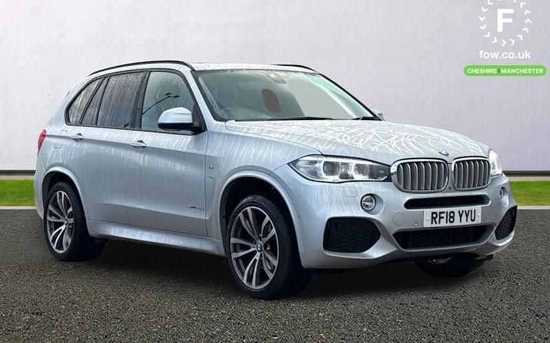 Silver Used 2018 BMW X5 M Sport SUV | £29,099 (Fair price) - Image 1/4