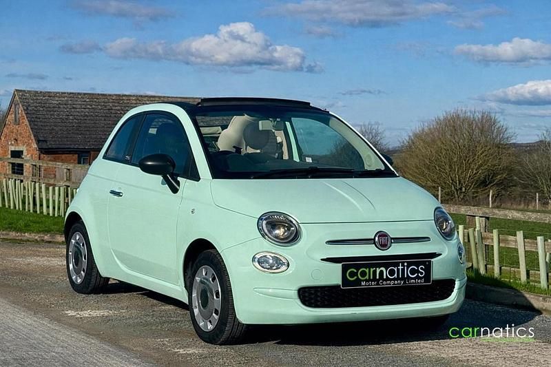 Used Fiat 500C Pop 69 HP (50 kW) 2016 Green Cabriolet