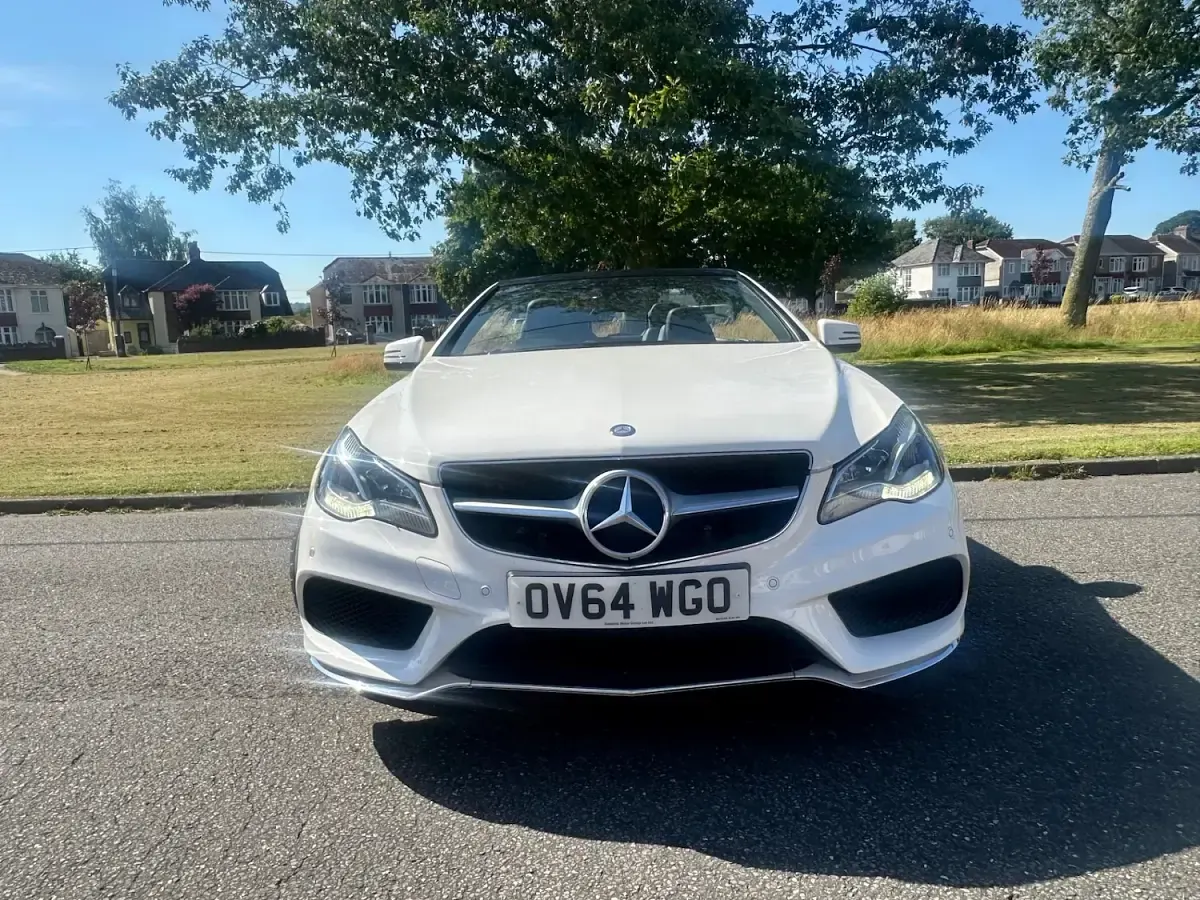 Used Mercedes E250 AMG line 2014 White Cabriolet