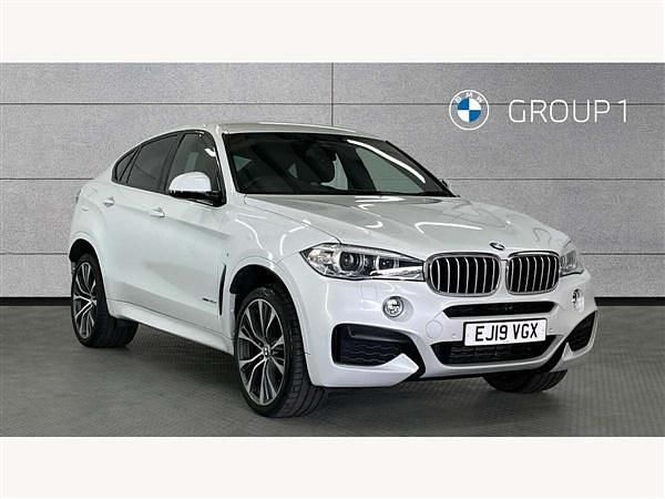 White Used 2019 BMW X6 M Sport SUV | £29,395 (Fair price) - Image 1/4