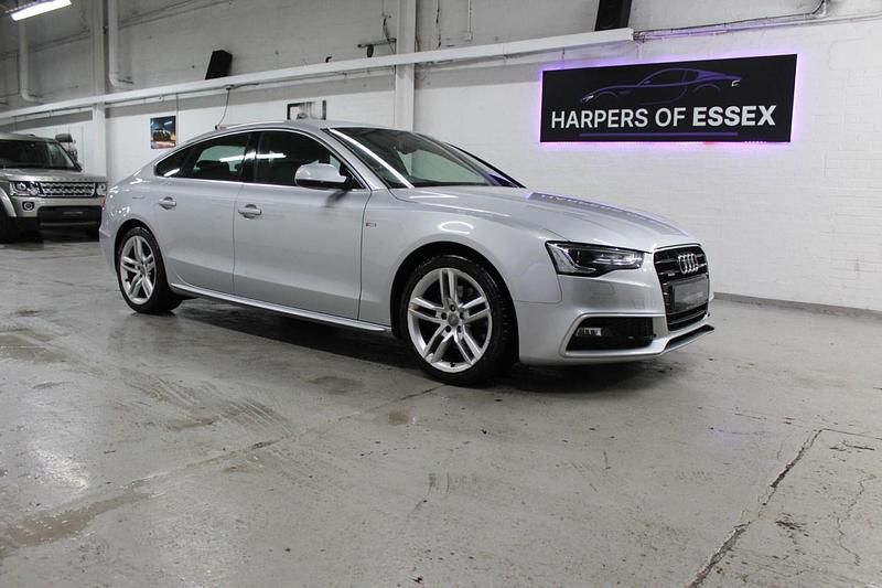 Silver Used 2014 Audi A5 Sportback S-Line Hatchback | £7,995 (Fair price) - Image 1/4