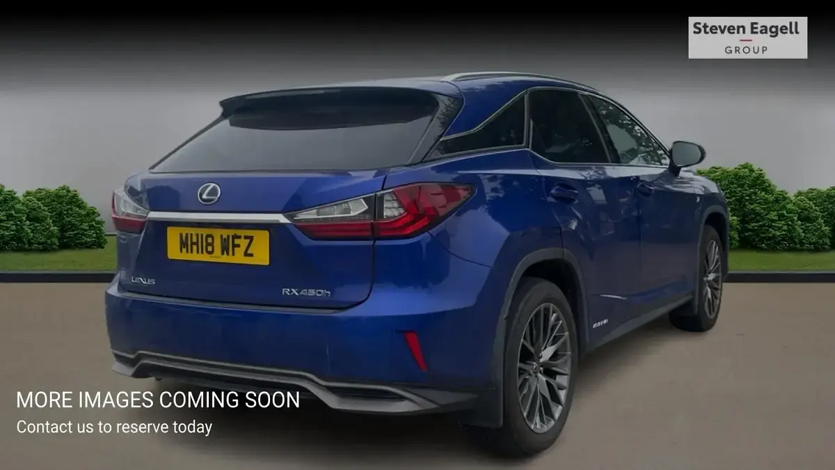 Used Lexus RX450h Sport Line 2018 Blue SUV