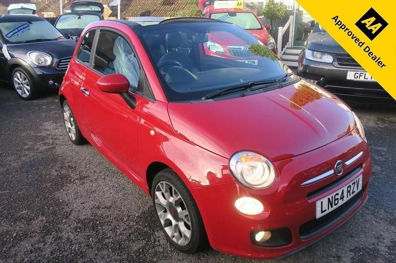 Red Used 2014 Fiat 500C S Cabriolet | £4,995 (Fair price) - Image 1/2
