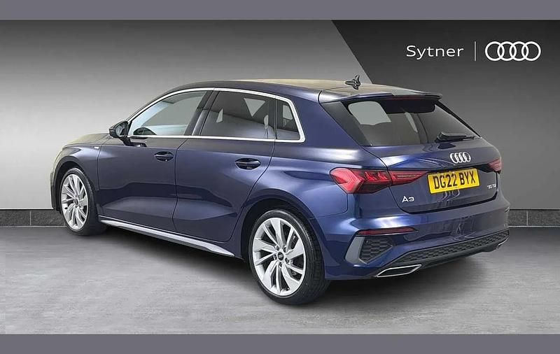 Used Audi A3 S-Line 150 HP (110 kW) 2022 Blue Sedan