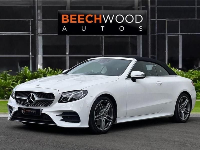 Used Mercedes E220 AMG line 194 HP (142 kW) 2018 White Cabriolet