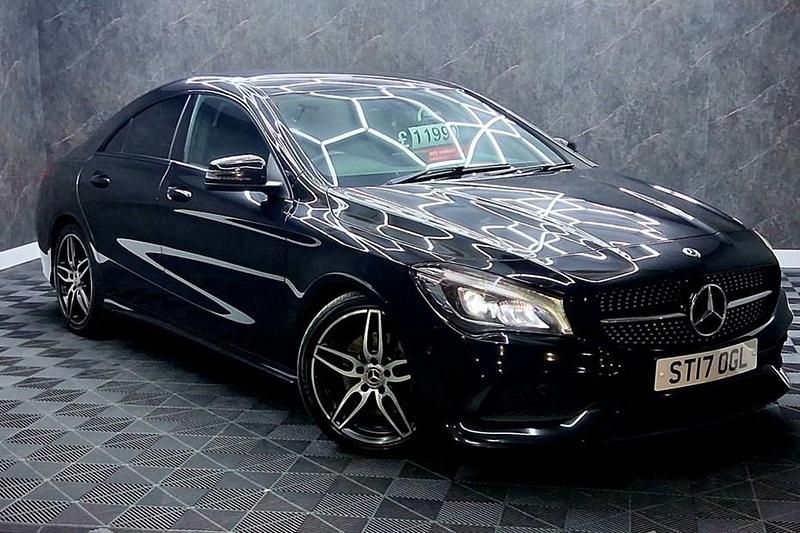Used Mercedes CLA220 AMG line 177 HP (130 kW) 2017 Black Sedan