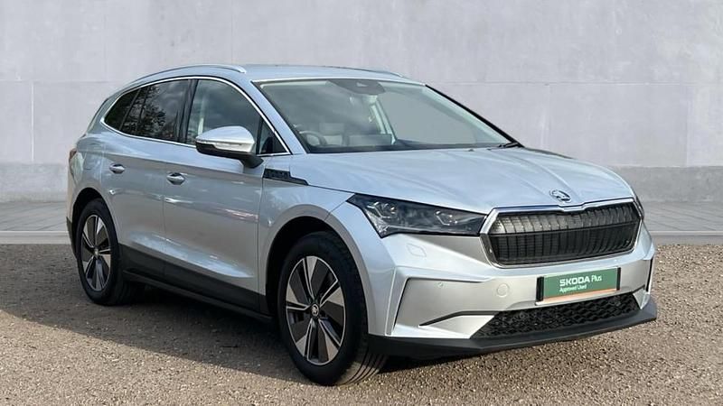 Brilliant silver metallic Used 2024 Skoda Enyaq iV SUV | £28,998 (A bit pricey) - Image 1/4