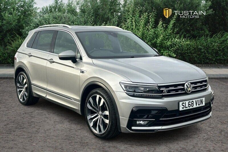 Silver Used 2018 VW Tiguan R-line SUV | £20,499 (Fair price) - Image 1/4