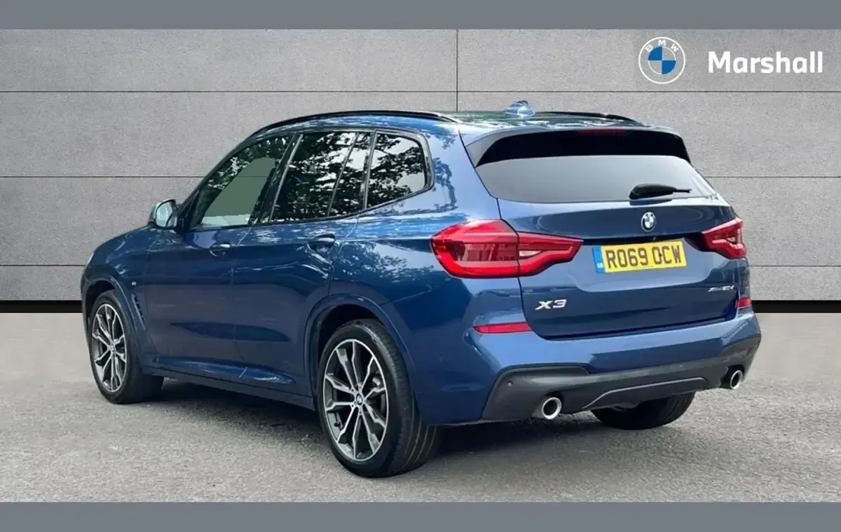 Used BMW X3 M Sport 190 HP (139 kW) 2019 Phytonic blue metallic paint SUV