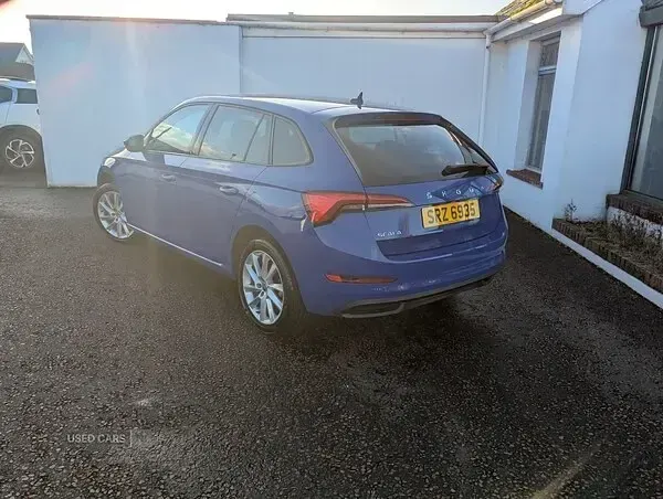 Used Skoda Scala SE L 110 HP (80 kW) 2021 Blue Hatchback