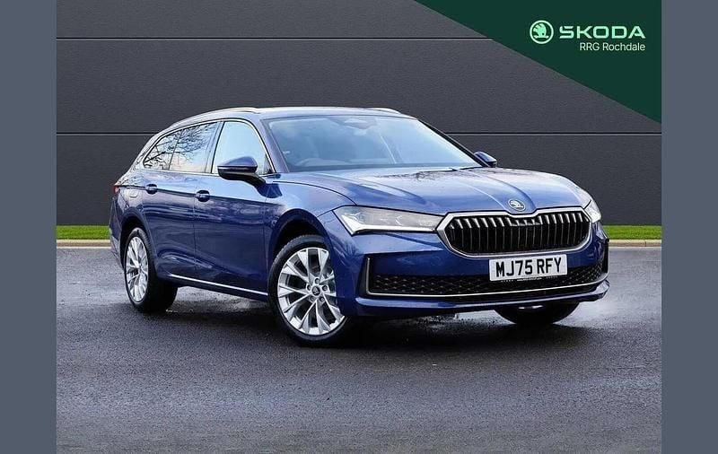 Blue New 2025 Skoda Superb SE L Estate | £35,995 (Super price) - Image 1/4