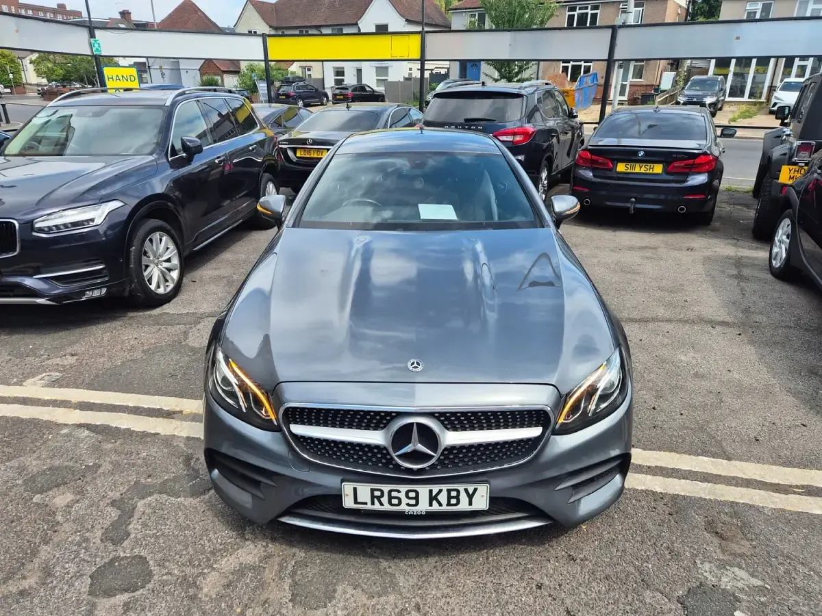 Used Mercedes E220 AMG line 2019 Grey Coupe