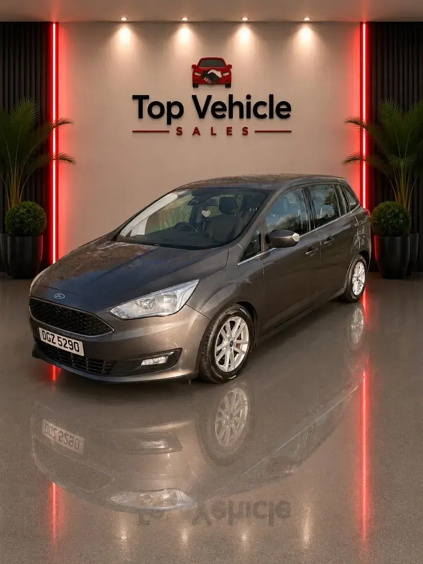 Used Ford Grand C-Max Zetec 120 HP (88 kW) 2016 Grey MPV