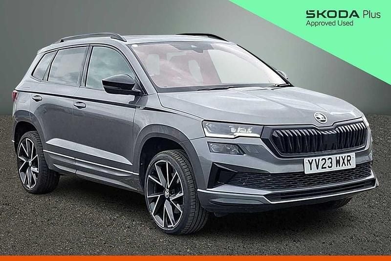 Used Skoda Karoq SportLine 110 HP (80 kW) 2023 Graphite grey metallic SUV
