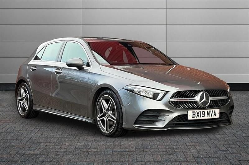 Used Mercedes A200 AMG Line Premium 150 HP (110 kW) 2019 Mountain grey Hatchback