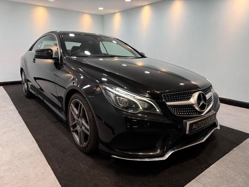 Used Mercedes E220 AMG line 2015 Black Coupe