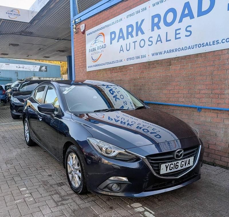 Used Mazda 3 150 HP (110 kW) 2016 Blue Hatchback