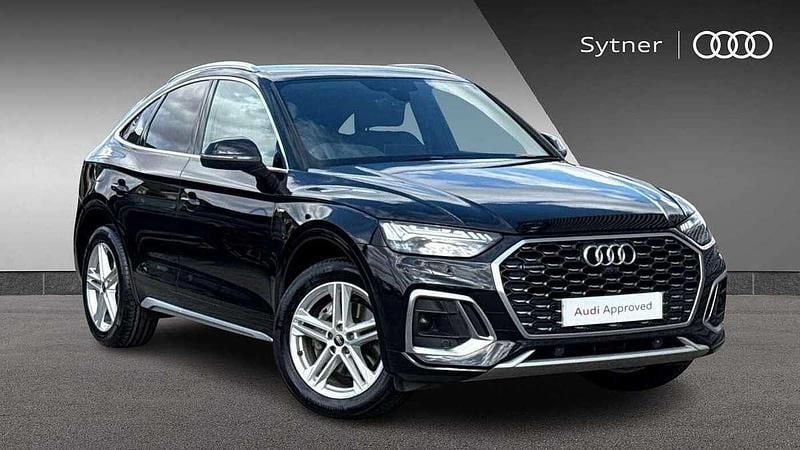 Black Used 2022 Audi Q5 Sportback S-Line SUV | £27,750 (Good price) - Image 1/4