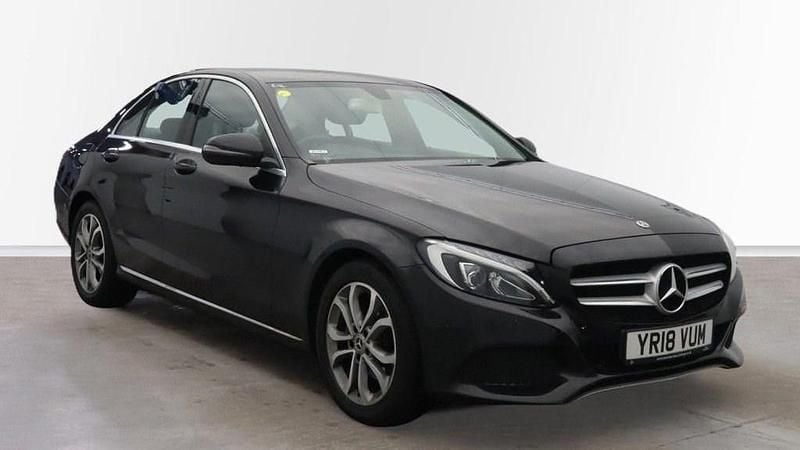 Black Used 2018 Mercedes C220 Sedan | £11,995 (Good price) - Image 1/4