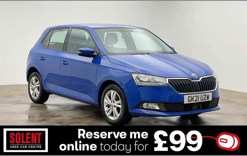 Used Skoda Fabia SE 58 HP (42 kW) 2021 Blue Hatchback