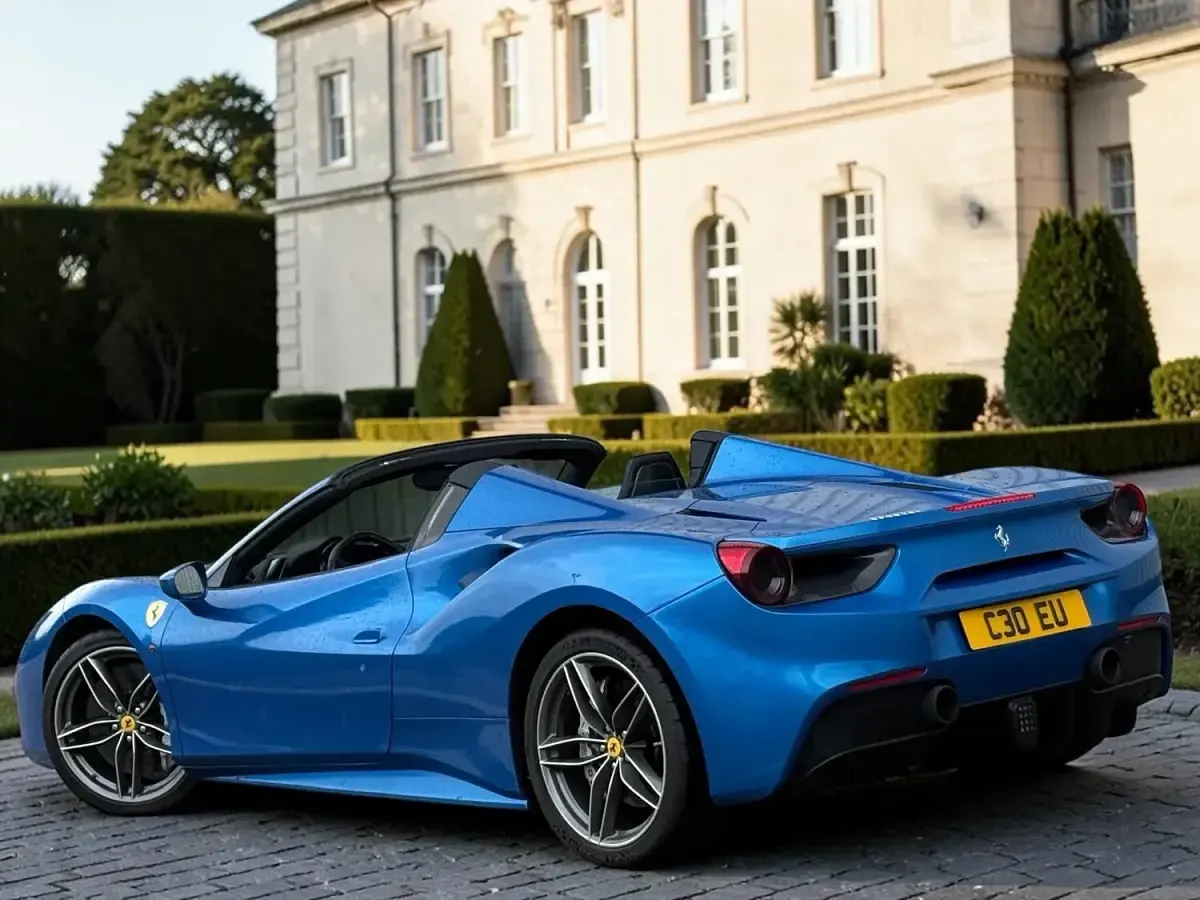 Used Ferrari 488 2019 Blue Cabriolet
