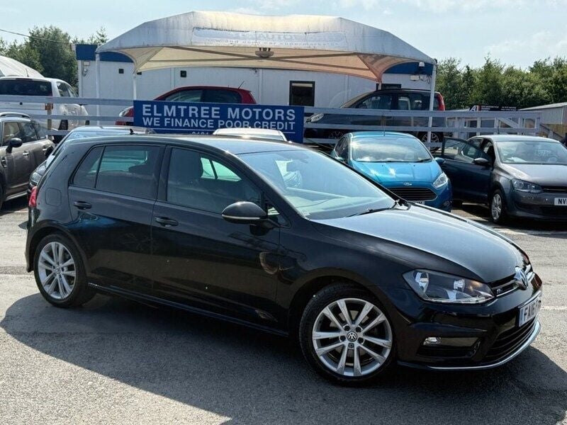Black Used 2016 VW Golf VII R-line Hatchback | £12,799 (A bit pricey) - Image 1/4