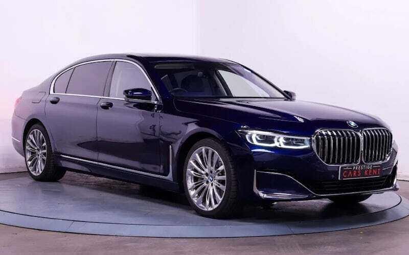 Blue Used 2022 BMW 745e Comfort Edition Sedan | £44,859 (Expensive) - Image 1/4