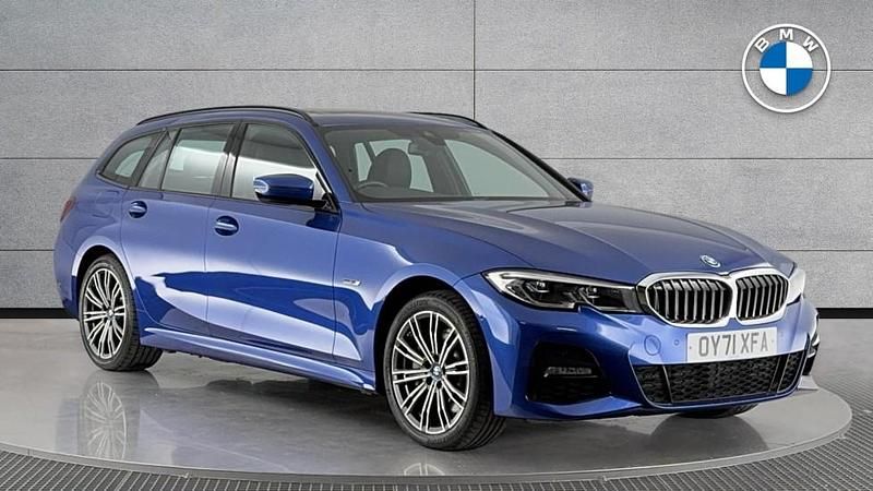 Blue Used 2021 BMW 330e M Sport Estate | £24,450 (Fair price) - Image 1/4