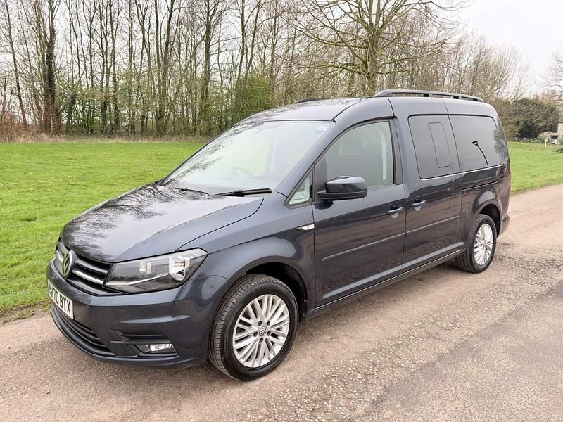 Begagnad VW Caddy Life 122 HK (89 kW) 2020 Blå Minibuss