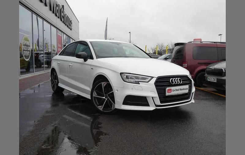 Used Audi A3 Black Edition 113 HP (83 kW) 2019 White Sedan